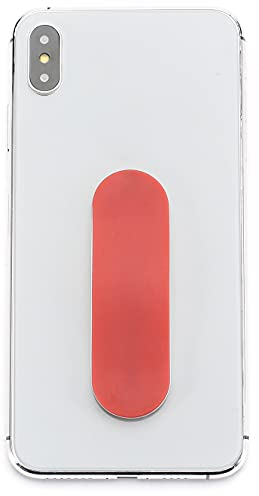 MOMOSTICK, el original. Soporte de dedo para smartphone, agarre de dedo para teléfonos móviles, para iPhone, Samsung, Huawei, serie mate, color rojo