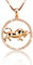 PAVELS élégante chaîne zodiaque pour femme Taureau plaqué or rose avec boîte à bijoux
