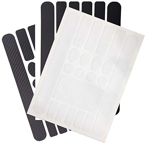 Upstore 3 Sheets Bicycle Chainstay Protector Decal Sticker Adhesive Chainstay Frame Guard for Mountain Bike Chain Protective Road Bike Folding Frame Front Fork Protective