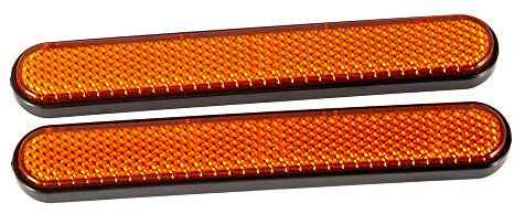 Catarifrangenti Laterali Moto per Forcella Anteriore/Parafango Posteriore per Sportster 1200 Custom XL1200C per Iron 883 XL883N per Forty-Eight XL1200X per Street 500/750 XG500/XG750 (Arancia)