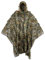 Runpon Outdoor Camouflage Ghillie Poncho 3D Blätter Jagd Umhang Tarnumhang Stealth Ghillie Anzug für Vogelbeobachtung Militär CS Woodland, Grün, Large