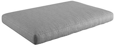 sunnypillow Palettenkissen mit abnehmbarem Bezug Palettenauflage Palettenpolster Palettensofa Sitzkissen Rückenlehne Indoor/Outdoor Sitzkissen 120x60x15cm Grau