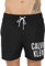 Calvin Klein Herren Badehose Medium Drawstring Lang, Schwarz (PVH Black), S
