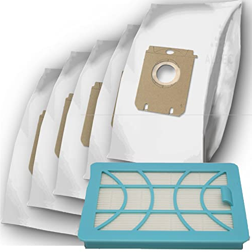 Staubsaugerbeutel Filter kompatibel mit Philips FC8370/09 FC8375/09 Performer Compact Performer Compact 3000 series 10 Saugerbeutel 1 Filter