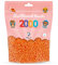 La Manuli Bügelperlen ca. 2000 Stück Midi Perlen Im wiederverschließbaren Beutel | Nachfüllset Bastelperlen Mit jeder Marke Beads kompatibel | 5 mm Steckperlen (Orange)