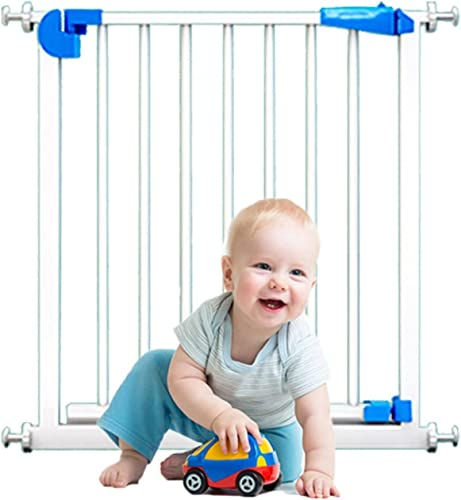 Sicherheitsgitter für Haustiere,Treppengitter für Babys,Hundegitter für Das Haus,Ausziehbar,Verstellbar 76–181cm,Multifunktional,Metallgitter (Color : White, Size : 132-139cm)