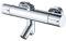 AFUDER Duschthermostat Armatur 38 ℃ Schwarz Bad Dusche Top Spray Thermostat unten G 1/2 Top 3/4 BSP Isolierung von Wärme Brausearmatur mit drei Ausgängen Messing Verchromt