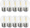 Suncan 10 Stück E27 LED Warmweiss 1 Watt Kunststoff für Lichterkette,G45 klein Birnen 1W Ersetzt 5 Watt Edison Glühbirne,LED E27 Filament Lampe 2700K, 50lm