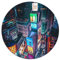 1000-teiliges Puzzle New York City, kreatives rundes Puzzle für Erwachsene und Kinder, Papppuzzle, Lernspiel, Herausforderungsspielzeug, Größe: 67,5 x 67,5