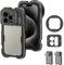NEEWER 15 Pro Phone Video Rig Käfig für iPhone 15 Pro mit 67mm Filter Adapter, 17mm Objektivrückwand, Anti Off Cold Shoe, 1/4 Stativhalterung, Alu. Handy Stabilisator für Videoaufnahme, PA023