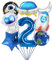 SPHERETRON Weltraum Astronaut Folienballon 8 Stück Weltraum Luftballons 2 Jahre Deko ballon rakete Raumschiff Helium Ballon Weltraum Luftballons Deko Kinder Junge Mädchen Universum Geburtstagsparty