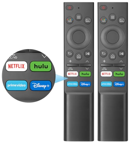 (Pack of 2) Remote-Control-Replacement-for Samsung-Smart-TV, Upgraded Universal Remote BN59-01312A Compatible with Samsung Frame Crystal QLED UHD HDR FHD Curved 4K 8K Smart TVs