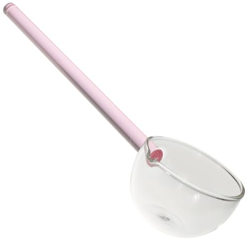 Zerodeko cuchara de cristal cucharadita de vidrio mini dulces cucharas soperas Cafe expreso dulces japoneses cucharas de vidrio minicuchara pequeña cucharada de helado Porcelana mezclador