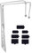 THLMT Filet Anti-poussière Compatible pour PS5 Slim, Console de Jeu USB HDM Interface Dust Plugs Filet Anti-poussière pour écran de contrôleur de Jeu Kit de Filet Anti-poussière pour Prise de Courant