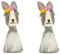 LK Trend & Style Eierwärmer aus Filz - Doppelset für das Paar liebevolle Tiere (2 x Hase 17 cm)