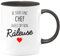 quotedazur - Mug Cadeau Boss Patronne - Je Suis Une Chef Avec Option Râleuse - Tasse Cadeau Chef Femme - Noir/Céramique