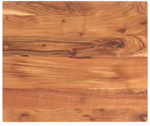 vidaXL Tischplatte, Holzplatte Rechteckig, Massivholzplatte für Bartisch Beistelltisch Esstisch, Ersatztischplatte, 60x50x2,5cm Akazienholz