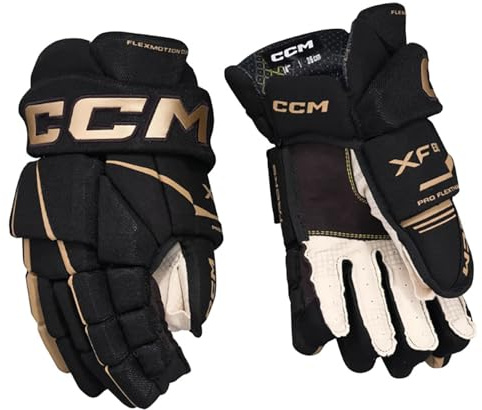 CCM Tacks XF80 Handschuh Schwarz-Gold