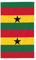 Flagge von Ghana, lustig, 90 x 152 cm, Gartenflagge, für drinnen und draußen, Hausdekoration