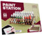 The Army Painter, Paint Station, Paint Storage for 50 Warpaints Fanatic, Speedpaint & Warpaints Air Acrylic Paints, incl. Storage for Paint Brushes and 100 sheets - Paint Rack for Miniature Painting
