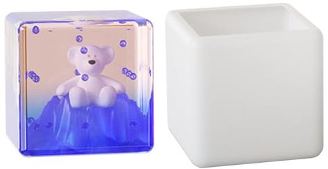 Moule en forme de cube multifonction de 10 cm pour résine et silicone plus robuste, accessoire de décoration d'intérieur, usage quotidien
