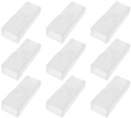 eMagTech 50 Pezzi Capicorda Alloggiamento Presa Cavo 6,3 Mm Guscio Protettivo Terminale Filo Copertura Isolante Per Capicorda 6,3 Con Linguetta Bianco