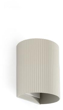 Faro Barcelona 40528 - SOLE Runde Wandleuchte grau geriffelt