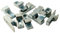 CARTONGESSO FAI DA TE - Clip in metallo a gancio per apertura push pull - gancetti per mini latch - Snap per sportelli e botole ispezione - Pz. 10