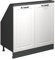 Vicco Armoire sous Pente de Toit Rion, Anthracite/Blanc Campagne, avec 2 Portes