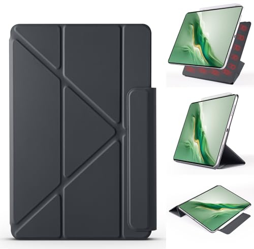 Kompatibel mit Honor Magic Pad 2 31,2 cm (12,3 Zoll) (2024), schlanke, leistungsstarke magnetische Hülle, 4 Standwinkel, stoßfeste Abdeckung mit automatischer Wake-/Sleep-Funktion, unterstützt