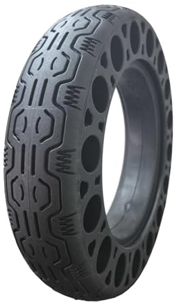 Vollgummireifen für E-Scooter, 10 x 2.125 Zoll, Honeycomb-Wabenstruktur, Pannensicher, Schwarz