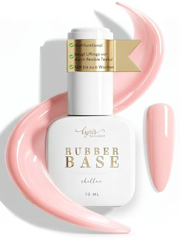 Rubber Base Gel Light Rose 7,3ml als flexibles Aufbaugel · Rubber Gel Rosa, Grundiergel · UV & LED geeignet · Ideal für Naturnagelverstärkung · Lynis-Nailshop.de
