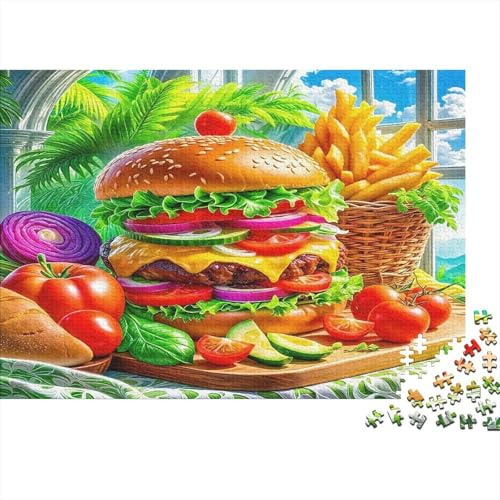Essen 1000 Teile Hamburger Papierpuzzle Erwachsene Gedächtnistraining Wanddeko Gesellschaftsspiel 38x26cm/1000pcs