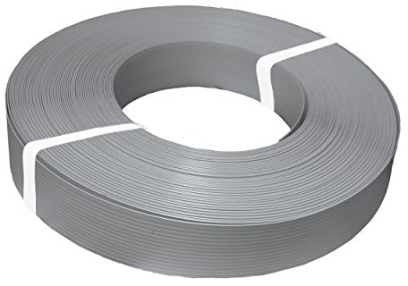 Thermoplast® ZAUNSICHTSCHUTZSTREIFEN für Garten Terrasse Balkon aus Polypropylen PP UV beständig 4,75cm x 50m = 2,375m2 Grau (RAL 7040) 10 Jahre Garantie