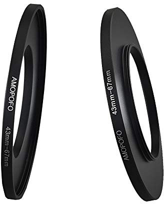 43mm to 67mm Step Up Ring Filter Adapter for canon Nik NEX M4/3 UV,ND,CPL, 43-67mm Step Up Ring Adapter
