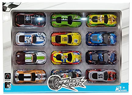 Sipobuy 12pcs Die Cast Metal Spielzeugautos, Diecast Mini Inertia Rennwagen, F1 Modellautos