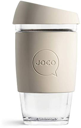 JOCO Cup 16oz - Eco-innovative Borosilicate Glass Reusable Classic Cup - (Sandstone)