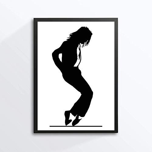 Din A4 Kunstdruck ungerahmt - Michael Jackson - Silhouette Moonwalk Billie Jean Grafik modern Künstler Star Ikone Druck Poster Bild