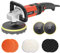 RUYIKA Elektrische Autopoliermaschine und Puffer 1600 W professionelle Orbit-Poliermaschine, 8 variable Geschwindigkeiten, 180 mm Polierschwamm, Autopflege-Set