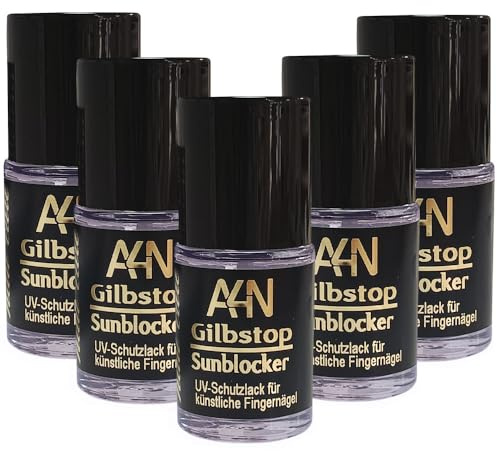 GilbStop/SunBlocker/UV Schutz für naturnägel und Gelnägel (5 Stk.)