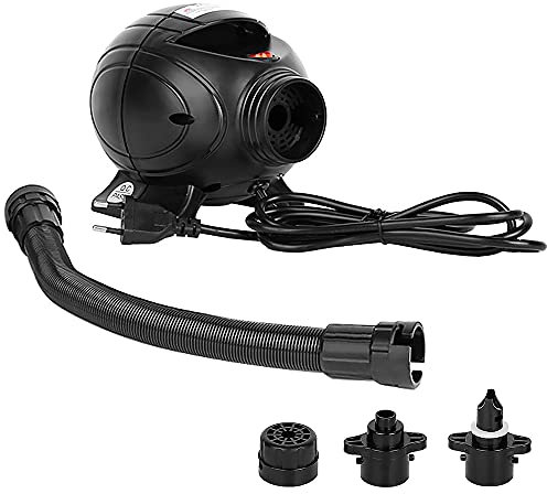 Lixada Inflador de Bomba de Aire Eléctrico Portátil de 800 W con 3 Boquillas para Inflables Colchón de Aire Flotador Piscina