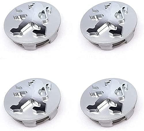 4 pièces Cache-Moyeux pour PEUGEOT 108 208 2008 308 3008 4008 508 5008 405 307 505 406 1007 4007 60mm, Centre de Jante Capuchons, Cache Moyeu Centre de Roue, Bouchon de Jante, Enjoliveur de Voiture