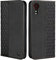 CXTcase Handyhülle für Samsung Galaxy Xcover 5 Hülle, Lederhülle Flip Case für Samsung Galaxy Xcover 5, PU Leder Stoßfeste Magnetische Schutzhülle Tasche für Samsung Galaxy Xcover 5, Schwarz