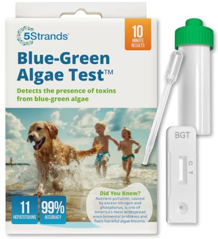 5Strands Blau-Grünalgen-Test | zu Hause Seeteich Wasserprobe | Sammelergebnisse in 15 Minuten (1)