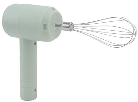 Miokycl Elektrischer Handmixer, Automatischer USB-wiederaufladbarer Tragbarer Kabelloser Handmixer Zum Backen von Kuchen, Eiercreme (Helles Cyan)
