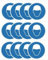 Schutzhelm tragen obligatorisch Symbol, Aufkleber Set 12 Stück