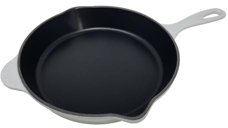 Le Creuset Enameled Cast-Iron 10-1/4-Inch Skillet with Iron Handle, Vapor (Vapor)