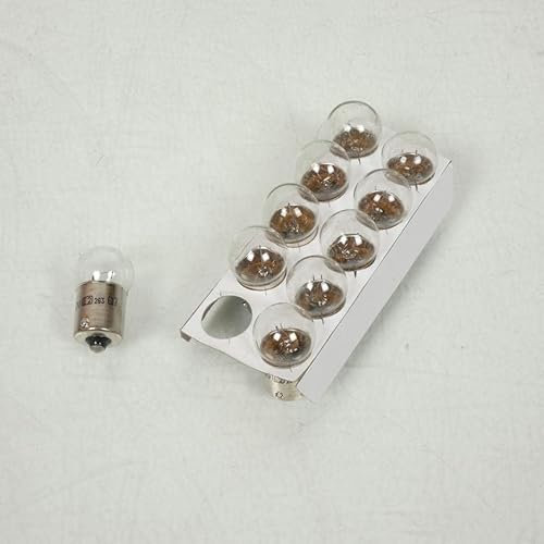 Carlex Autobulbs 10 Leuchtmittel für Motorrad, 12 V, 5 W, BA15S, Schmiernippel CO207