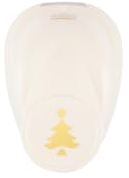 Vaessen Creative Perforatrice per albero di Natale – 11,68 x 15,71 mm – Fustella per carta fai da te, carta per scrapbooking o carta decoupage, bianco