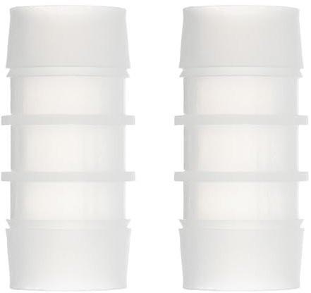 sourcing map 2 Pièces Raccord de Tuyau en Plastique, Connecteurs de Tuyau à Barbe de 1 x 1, Adaptateur de Raccord de Tuyau, pour Réparation de Tuyau de Carburant, Gaz